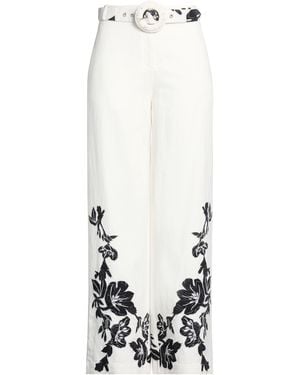 Hemant & Nandita Trousers Linen, Cotton - White