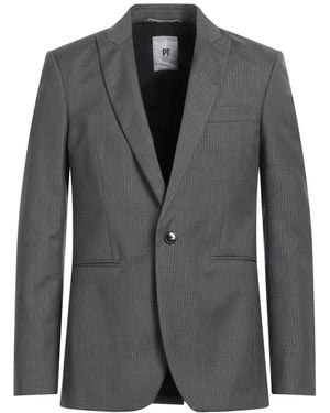 PT Torino Lead Blazer Virgin Wool - Black