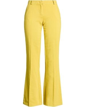 Kiltie Pants Cotton, Linen - Yellow