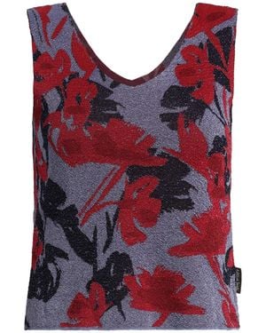 ALESSIA SANTI Top Viscose, Metallic Fibre, Polyamide - Red