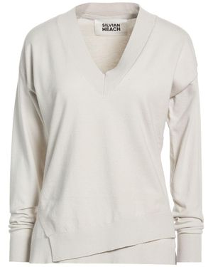 Silvian Heach Light Sweater Viscose, Polyester, Nylon - White