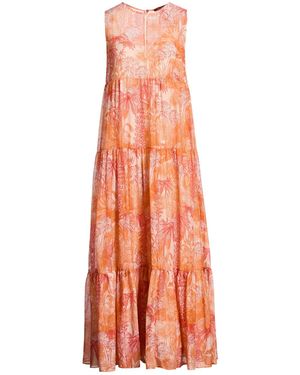 Max Mara Maxi Dress Cotton, Silk - Orange