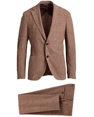 Lardini Suit Wool, Linen, Elastane - Brown