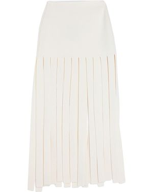 Alanui Maxi Skirt Virgin Wool - White