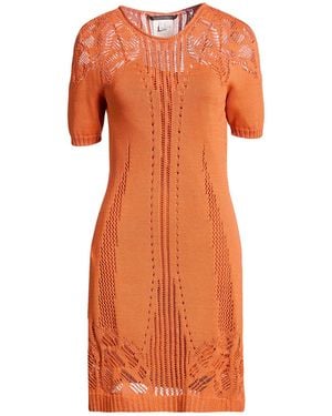 Alberta Ferretti Mini Dress Cotton - Orange