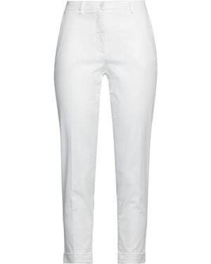 19.70 Nineteen Seventy Trousers Cotton, Elastane - White