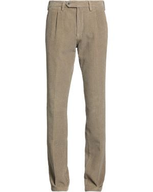 Lardini Camel Trousers Cotton, Elastane - Natural