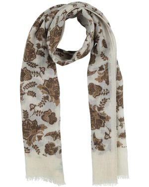 Alpha Studio Ivory Scarf Cashmere - White