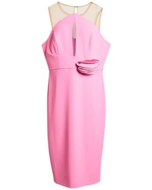 CAMILLA Fuchsia Midi Dress Polyester - Pink