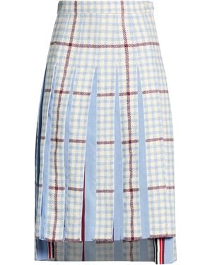 Thom Browne Azure Midi Skirt Wool - Blue
