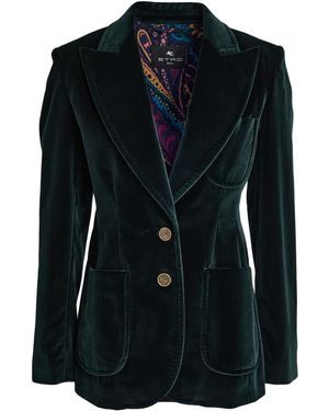 Etro Blazer Cotton, Elastane - Black
