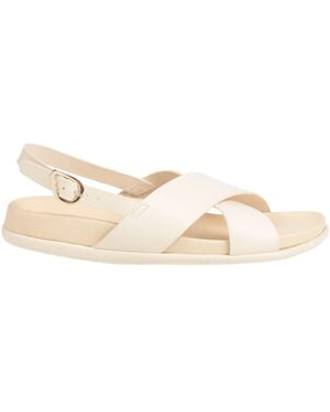 Ancient Greek Sandals Sandals Cowhide - Natural