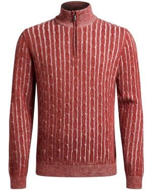 Moorer Sweater Silk, Cotton - Red