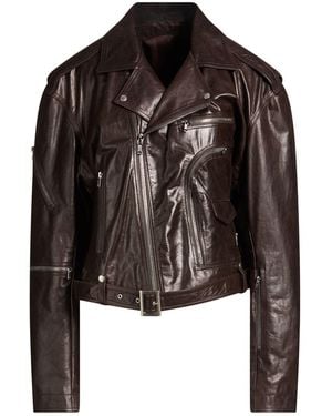 Rick Owens Jacket Calfskin - Black