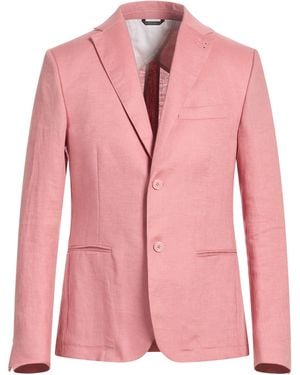 Daniele Alessandrini Blazer Linen, Polyester, Viscose - Pink