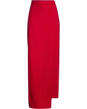 Courreges Maxi Skirt Wool - Red