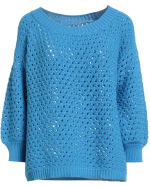 Bruno Manetti Jumper Cotton, Polyamide - Blue