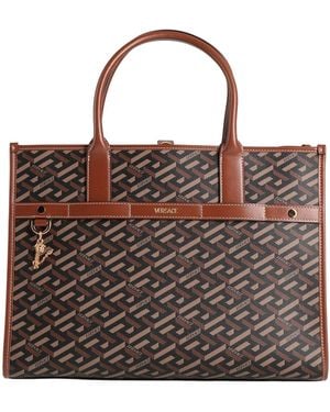 Versace Handbag Polyurethane, Calfskin - Brown