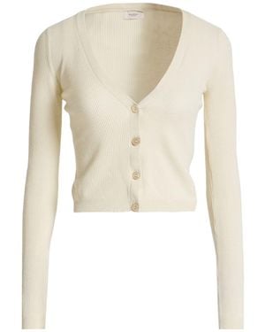 Agnona Cardigan Cotton, Cashmere, Metal - Natural