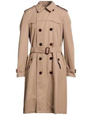 Burberry Overcoat & Trench Coat Silk, Cotton - Natural