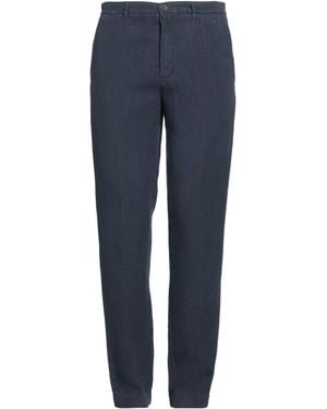 120% Lino Pantalone - Blu