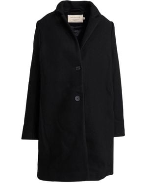 Maison Kitsuné Coat Wool, Polyamide - Black