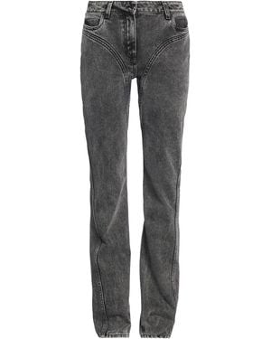 Mugler Jeans Cotton, Elastane - Gray