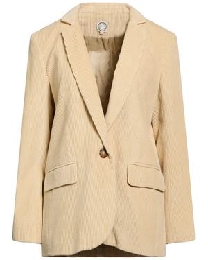 Ines De La Fressange Paris Cream Blazer Cotton - Natural
