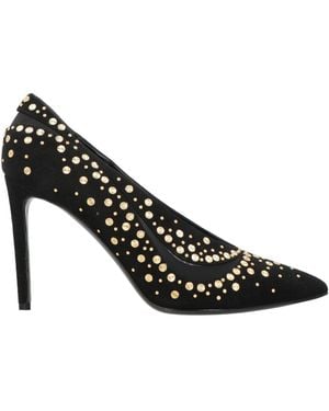 Rodo Pumps Leather, Textile Fibers - Black