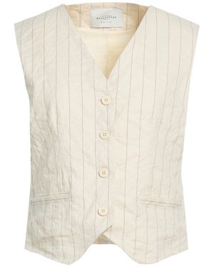 Ballantyne Ivory Tailored Vest Cotton, Metallic Fiber - Natural