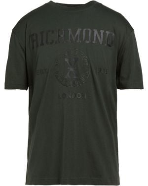 Richmond X Military T-Shirt Pima Cotton, Viscose - Green