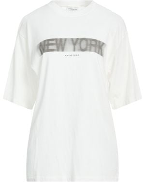 Anine Bing T-Shirt Cotton - White