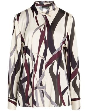 Diana Gallesi Cream Shirt Viscose, Elastane - White