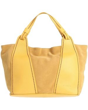Plinio Visona' Handbag Leather - Yellow