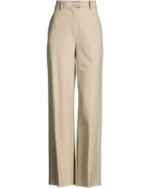 Patrizia Pepe Trousers Polyester, Virgin Wool, Elastane - Natural