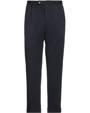 Daniele Alessandrini Trousers Polyester, Viscose, Elastane - Blue
