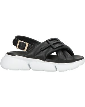 Baldinini Sandals Textile Fibers - Black