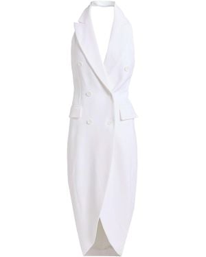 Michael Kors Midi Dress Acetate, Viscose - White