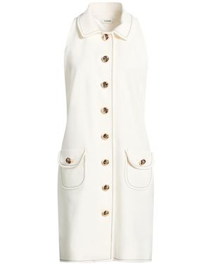 Sandro Mini Dress Polyester, Elastane - White