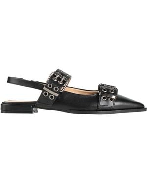Ovyè Ballet Flats Leather - Black