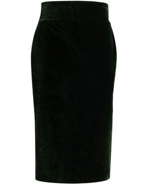 Alexandre Vauthier Midi Skirt Cotton - Black