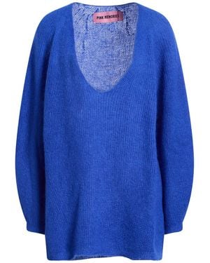 Pink Memories Pullover - Blau