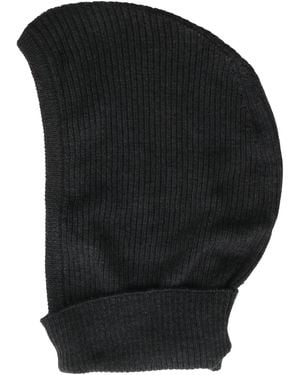 Agnona Charcoal Hat Cashmere, Wool, Silk - Black