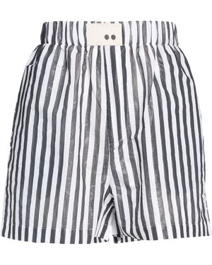 THE M.. Charcoal Shorts & Bermuda Shorts Cotton, Polyester - Blue