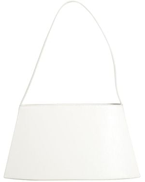 Low Classic Shoulder Bag Textile Fibers - White