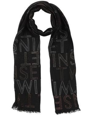 Twinset Scarf Viscose, Acrylic, Acetate, Wool - Black