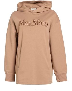 Max Mara Sand Sweatshirt Cotton, Polyester - Natural