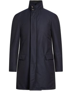 Isaia Coat Wool, Polyamide - Blue