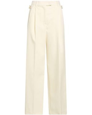 PT Torino Ivory Trousers Virgin Wool - White