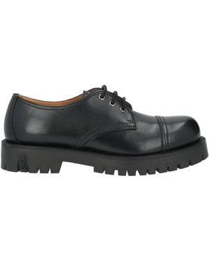 Dior Lace-Up Shoes Leather - Black